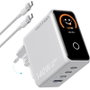 Vention Cargador de Pared GaN 140W 3xUSB-C + 1xUSB-A con Cable USB-C 240W